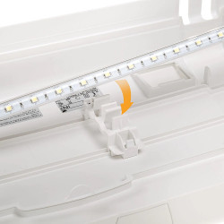 CAPRI 60 LED - 60L WHITE AQUARIUM - Стъклен аквариум с вътрешен филтър, лед осветление и нагревател