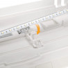 CAPRI 60 LED - 60L WHITE AQUARIUM - Стъклен аквариум с вътрешен филтър, лед осветление и нагревател