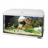 CAPRI 60 LED - 60L WHITE AQUARIUM - Стъклен аквариум с вътрешен филтър, лед осветление и нагревател