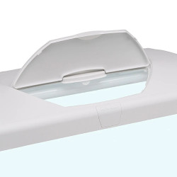 CAPRI 60 LED - 60L WHITE AQUARIUM - Стъклен аквариум с вътрешен филтър, лед осветление и нагревател
