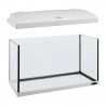 CAPRI 60 LED - 60L WHITE AQUARIUM - Стъклен аквариум с вътрешен филтър, лед осветление и нагревател