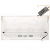 CAPRI 60 LED - 60L WHITE AQUARIUM - Стъклен аквариум с вътрешен филтър, лед осветление и нагревател