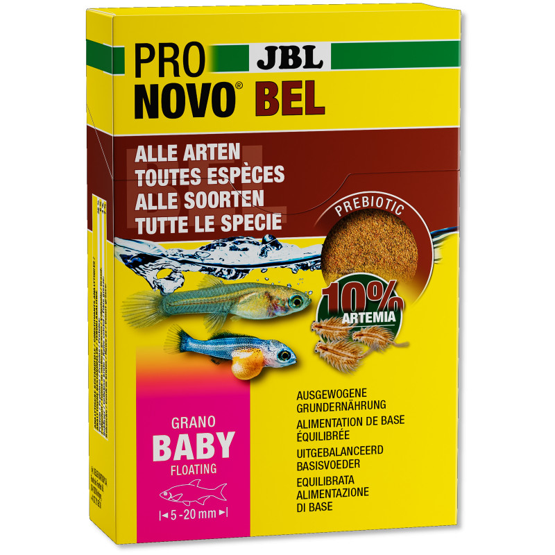 JBL PRONOVO BEL GRANO BABY - Прахообразна храна за млади екземпляри на всички видове аквариумни риби.