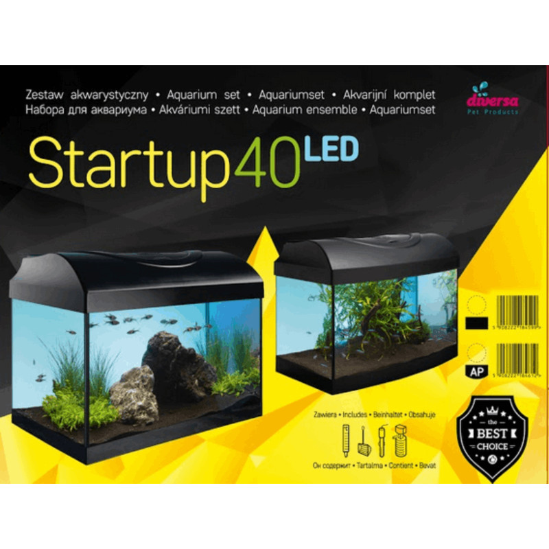 Diversa STARTUP 40 oval - аквариум с овално предно стъкло