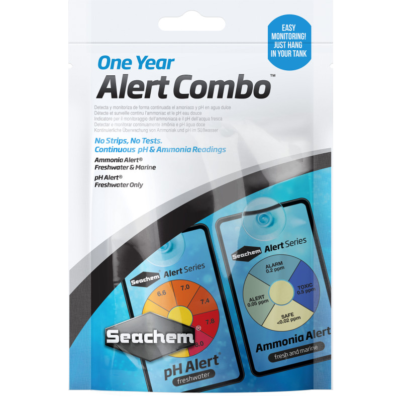 Seachem Test Alert Combo Pack - дълготраен тест за измерване на амоняк и pH