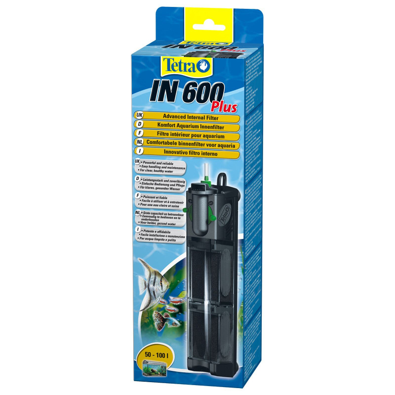 Tetra IN 600 plus Internal Filter - вътрешен филтър за аквариум с дебит 600 л/ч