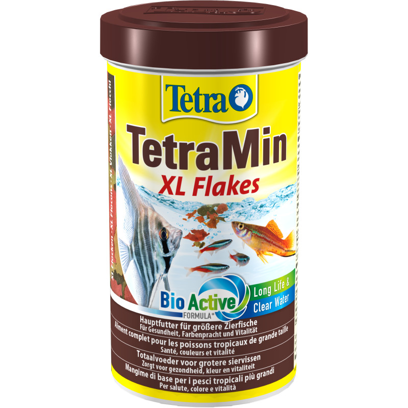 TetraMin XL Flakes - Пълноценна храна под формата на микс от люспи за по-големи сладководни декоративни риби