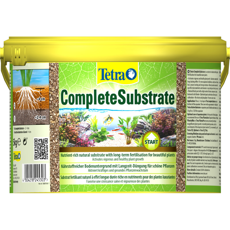 Tetra CompleteSubstrate - подхранващ субстрат за растителни аквариуми