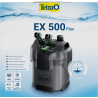 Tetra EX 500 plus complete external filter set - Външен филтър с дебит 500 л/ч за аквариуми от 50 до 100 литра.