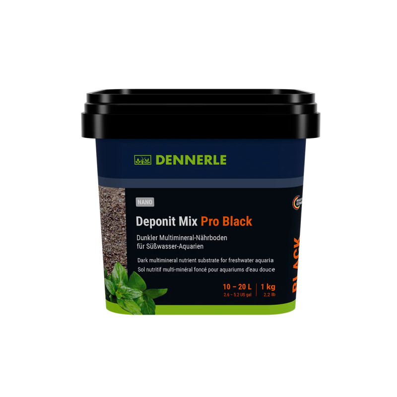 Dennerle Deponit Mix Pro Black - Пълноценно снабдяване с хранителни вещества плюс депо хранителни вещества за буен растеж